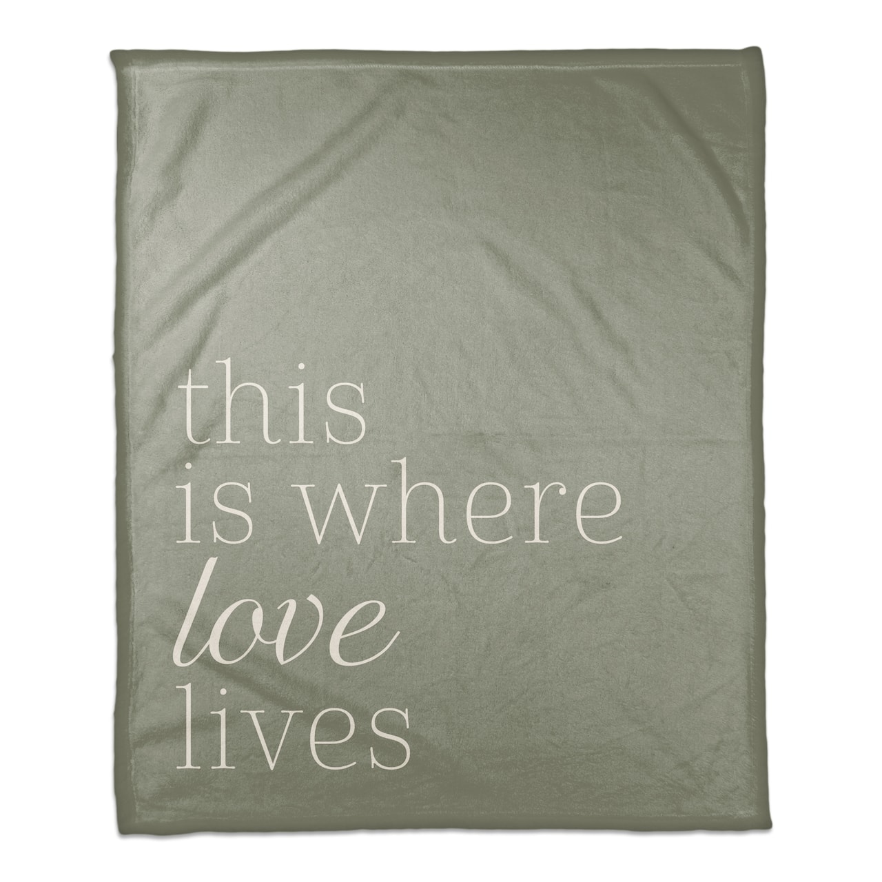 50" x 60" This Is Where Love Lives Coral Fleece Blanket
